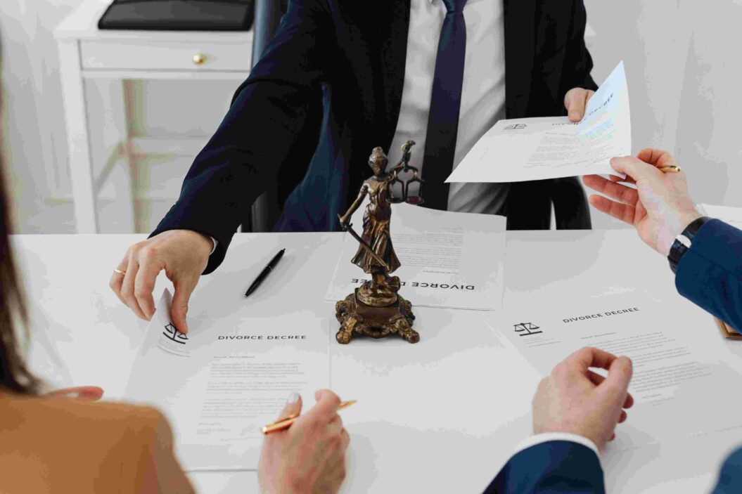 NRI COUPLE SIGNING DIVORCE DOCUMENTS